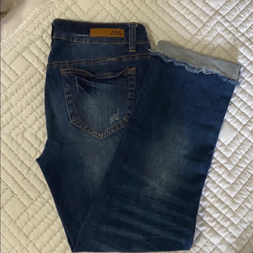 Denim capris